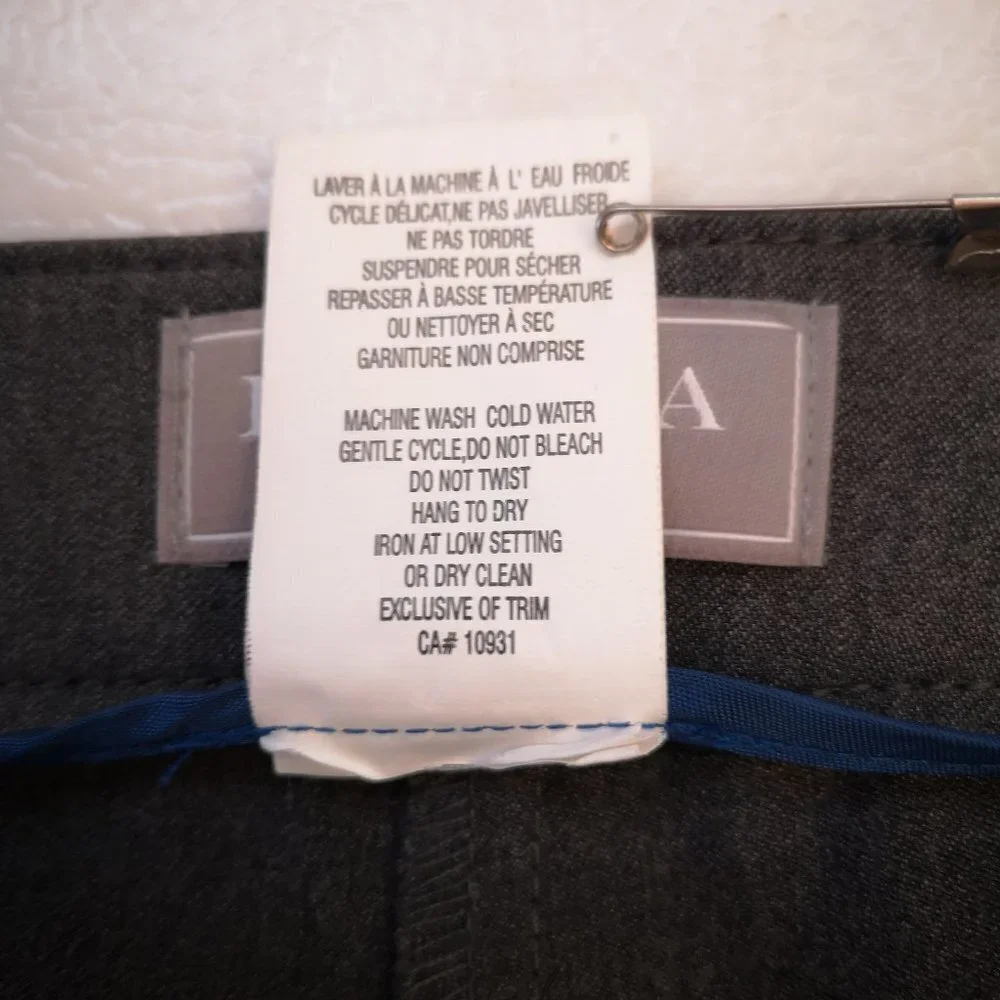 Laura Plus Ladies Size 16 Straight Legs Dark Grey Dress Pants - Picture 8 of 11